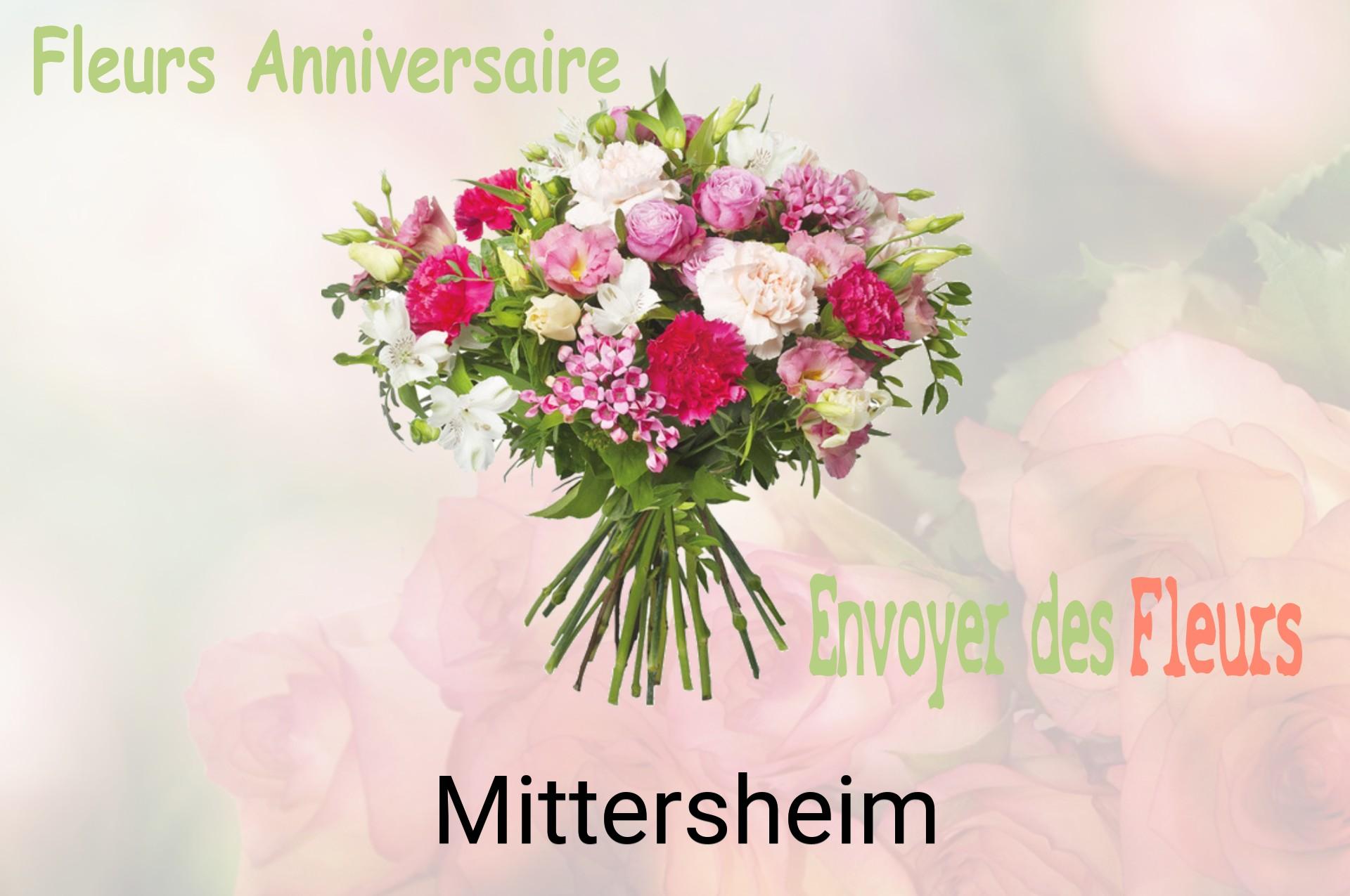 Bouquet de fleurs d’anniversaire livré à Mittersheim
