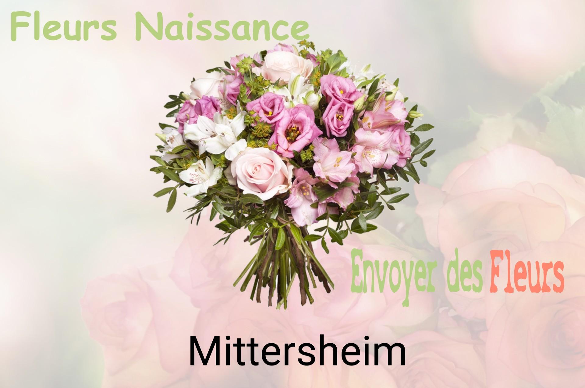 Bouquet de fleurs de naissance livré à Mittersheim
